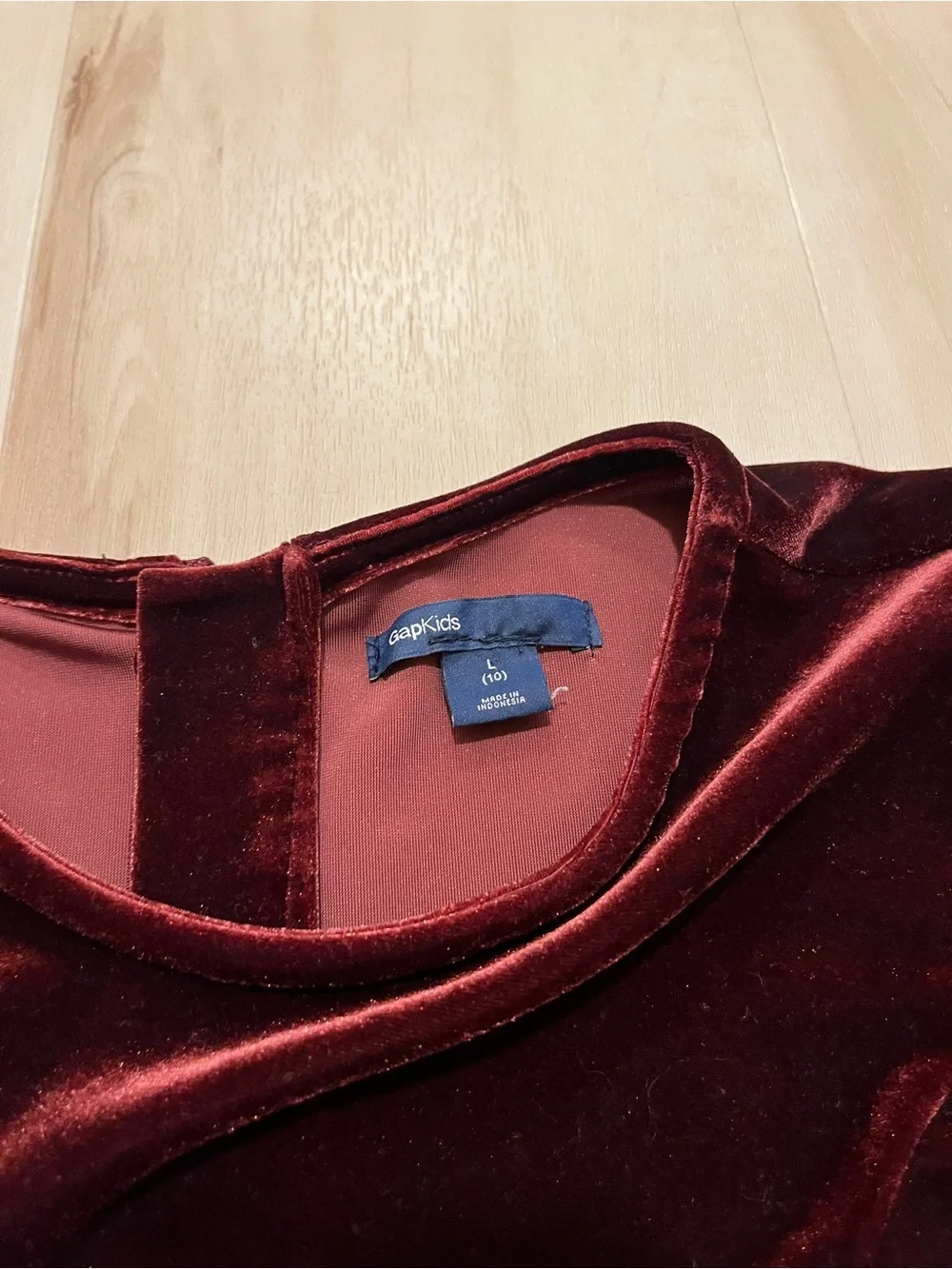 GapKids L(10) Velvet Fit & Flare Holiday Dress